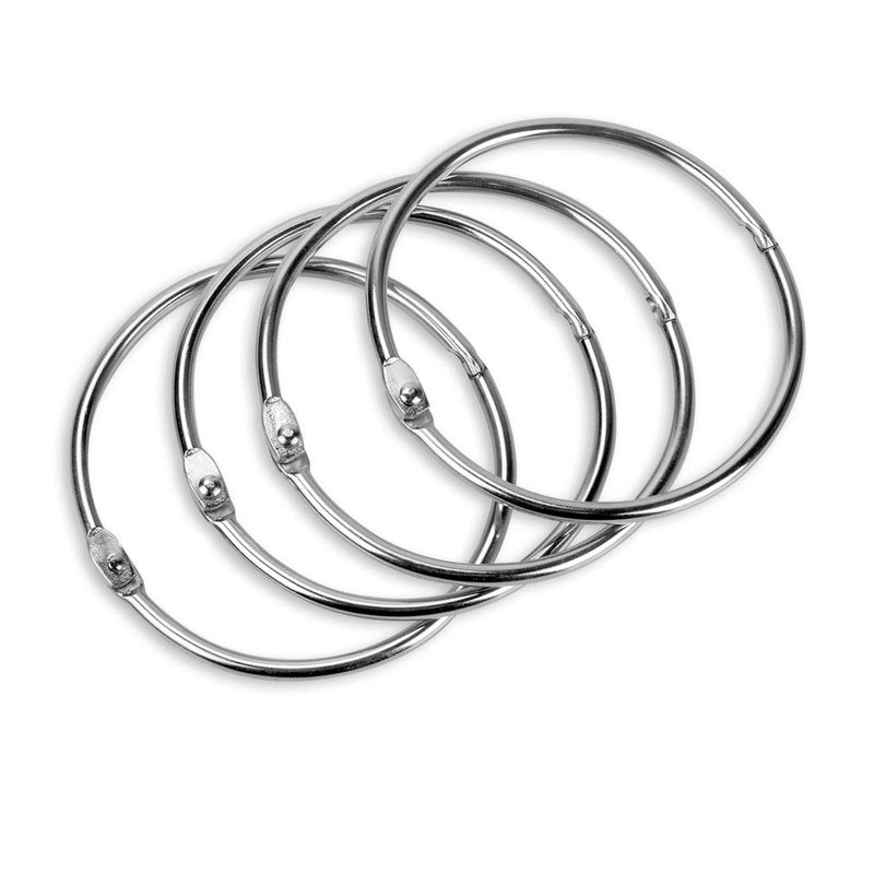 Simetufy 3 Inch Binder Rings, 24 Pcs Metal Office Shcool Notebook Rings Bluk, Large - Image 2